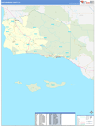 Santa Barbara County, CA Digital Map Basic Style